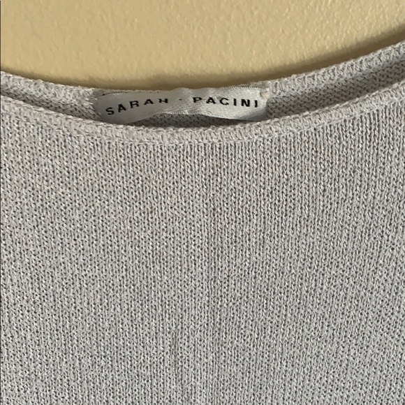 Sarah Pacini Light Grey Side Slit Dress/Tunic,OS - Picture 3 of 11